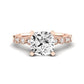 Marigold Diamond Matching Band Only (does Not Include Engagement Ring) For Ring With Cushion Center rosegold