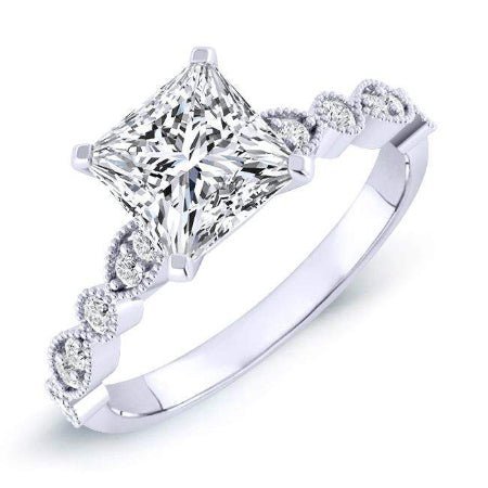 2.00 ct - Marigold - GIA Natural Princess Diamond Engagement Ring