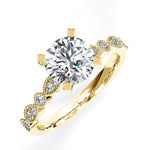 Marigold Round Diamond Engagement Ring (Lab Grown Igi Cert) yellowgold