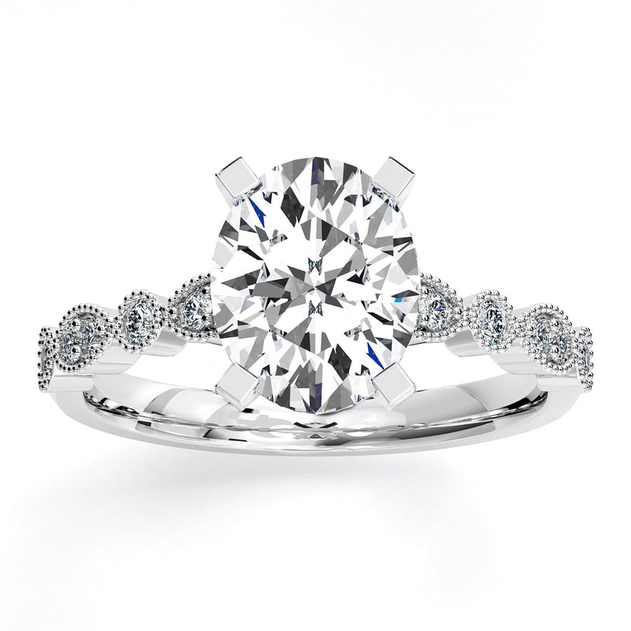 5.00 ct - Marigold - Oval Lab Diamond Engagement Ring (IGI Certified)