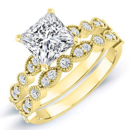 Marigold Princess Diamond Bridal Set (Lab Grown Igi Cert) yellowgold