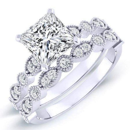 2.00 ct - Marigold - Princess Lab Diamond Bridal Set (IGI Certified)