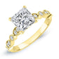 Marigold Princess Moissanite Bridal Set yellowgold