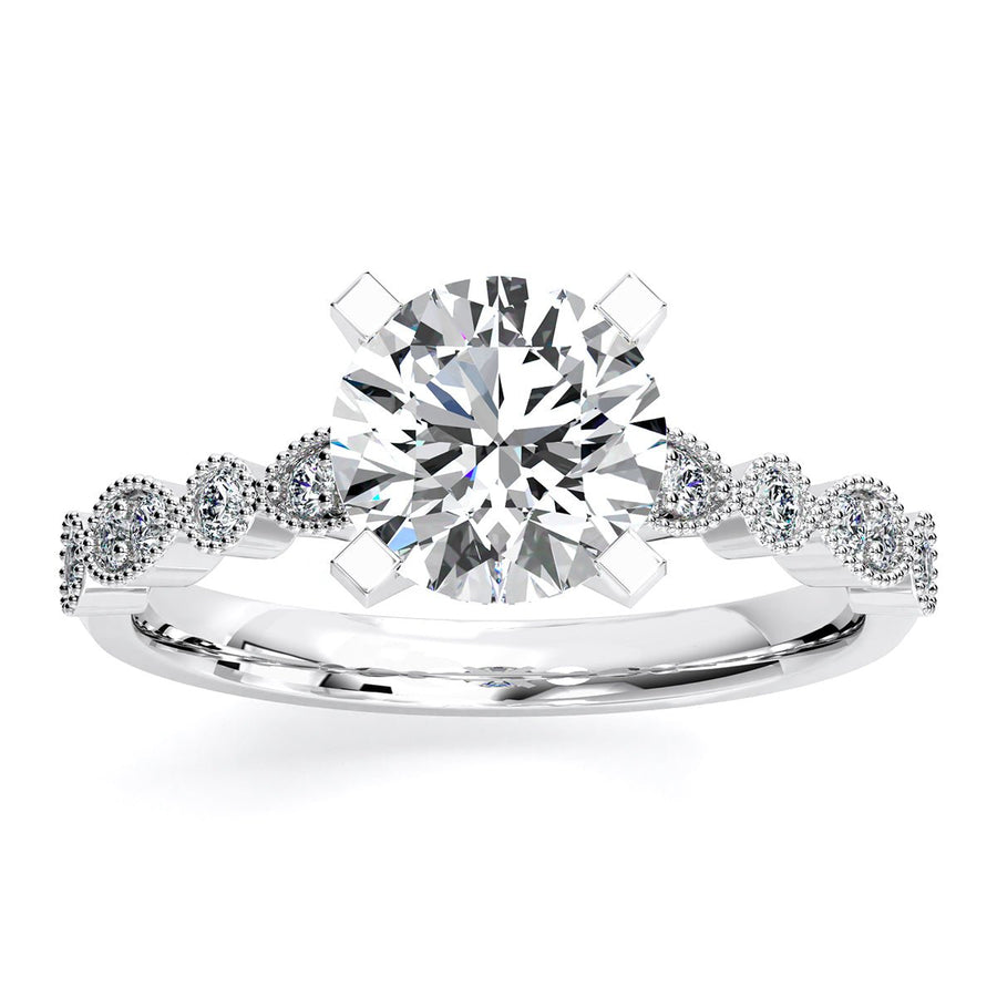 5.00 ct - Marigold - Round Lab Diamond Engagement Ring (IGI Certified)