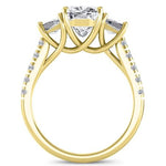 Marjoram Cushion Moissanite Bridal Set yellowgold