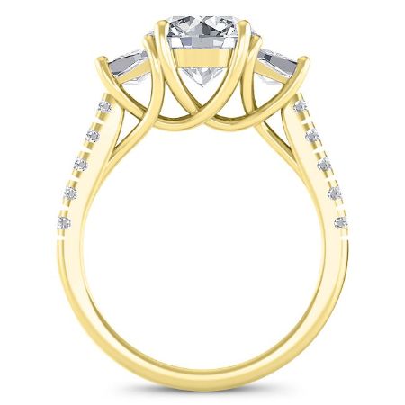 Marjoram Round Diamond Bridal Set (Lab Grown Igi Cert) yellowgold