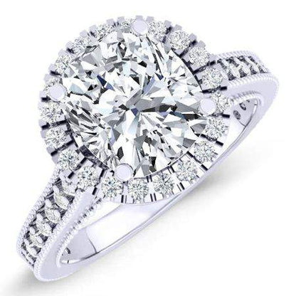 Mawar Cushion Diamond Engagement Ring (Lab Grown Igi Cert) whitegold