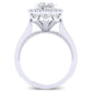 Mawar Diamond Matching Band Only (engagement Ring Not Included) For Ring With Princess Center whitegold