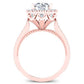 Mawar Diamond Matching Band Only (engagement Ring Not Included) For Ring With Round Center rosegold