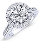 Mawar Diamond Matching Band Only (engagement Ring Not Included) For Ring With Round Center whitegold