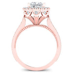 Mawar Princess Diamond Engagement Ring (Lab Grown Igi Cert) rosegold