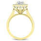 Mawar Princess Diamond Engagement Ring (Lab Grown Igi Cert) yellowgold