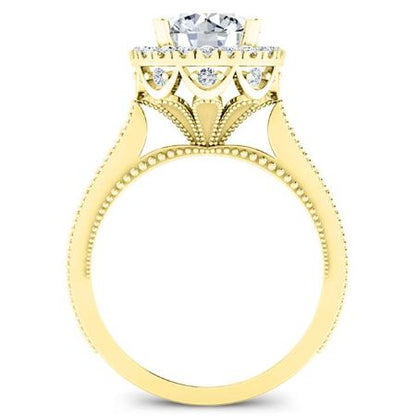 Mawar Round Diamond Bridal Set (Lab Grown Igi Cert) yellowgold