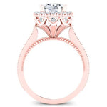 Mawar Round Diamond Engagement Ring (Lab Grown Igi Cert) rosegold