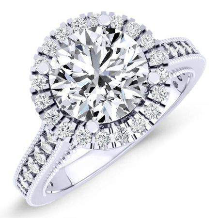 5.00 ct - Mawar - Round Lab Diamond Engagement Ring (IGI Certified)