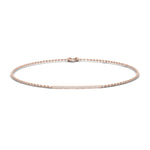 Melanie Bar & Chain Moissanite Bracelet rosegold