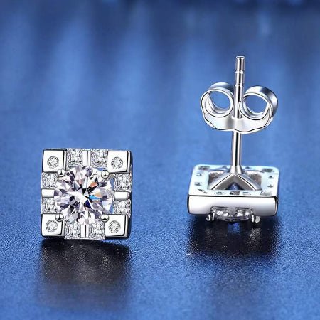 Mia Moissanite Earrings whitegold