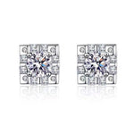 Mia Moissanite Earrings whitegold