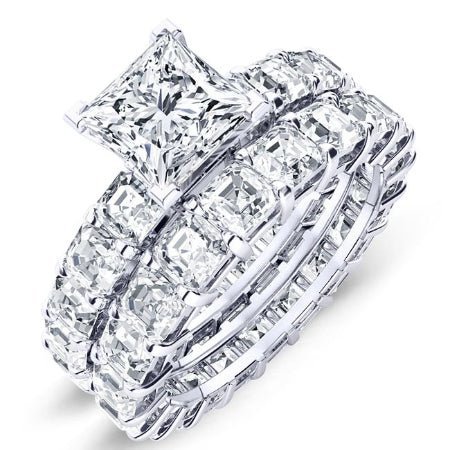 1.00 ct - Mimosa - GIA Natural Princess Diamond Bridal Set