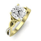 Pavonia Moissanite Matching Band Only (does Not Include Engagement Ring)  For Ring With Cushion Center yellowgold