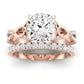 Pavonia Moissanite Matching Band Only (does Not Include Engagement Ring)  For Ring With Cushion Center rosegold