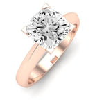 Senna Moissanite Matching Band Only (does Not Include Engagement Ring) For Ring With Cushion Center rosegold