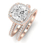 Columbine Moissanite Matching Band Only (does Not Include Engagement Ring) For Ring With Cushion Center rosegold