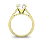 Snowdrop Moissanite Matching Band Only (engagement Ring Not Included) For Ring With Cushion Center yellowgold