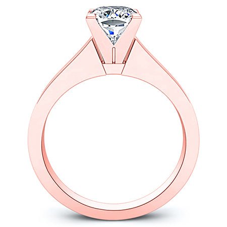 Rosemary Moissanite Matching Band Only (engagement Ring Not Included) For Ring With Cushion Center rosegold