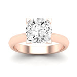 Senna Moissanite Matching Band Only (does Not Include Engagement Ring) For Ring With Cushion Center rosegold