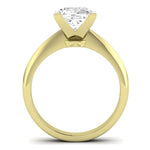 Senna Moissanite Matching Band Only (does Not Include Engagement Ring) For Ring With Cushion Center yellowgold