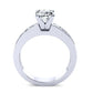 Ayana Moissanite Matching Band Only (engagement Ring Not Included) For Ring With Cushion Center whitegold