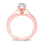 Petunia Moissanite Matching Band Only (engagement Ring Not Included) For Ring With Cushion Center rosegold