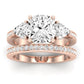 Snowdonia Moissanite Matching Band Only (engagement Ring Not Included) For Ring With Cushion Center rosegold