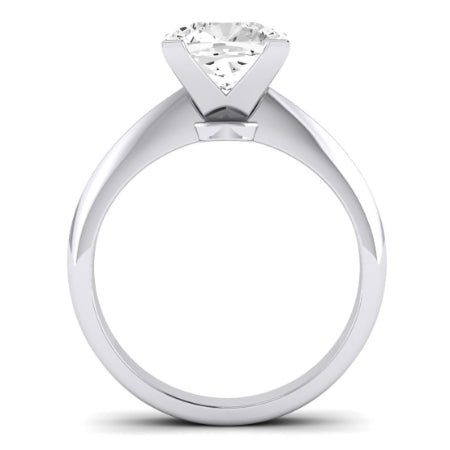 Senna Moissanite Matching Band Only (does Not Include Engagement Ring) For Ring With Cushion Center whitegold