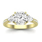 Snowdonia Moissanite Matching Band Only (engagement Ring Not Included) For Ring With Cushion Center yellowgold