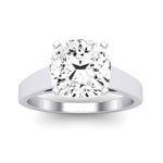 Snowdrop Moissanite Matching Band Only (engagement Ring Not Included) For Ring With Cushion Center whitegold