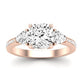 Snowdonia Moissanite Matching Band Only (engagement Ring Not Included) For Ring With Cushion Center rosegold