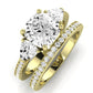 Snowdonia Moissanite Matching Band Only (engagement Ring Not Included) For Ring With Cushion Center yellowgold