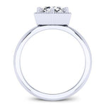 Aspen Moissanite Matching Band Only (engagement Ring Not Included) For Ring With Cushion Center whitegold