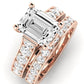 Calluna Moissanite Matching Band Only (does Not Include Engagement Ring) For Ring With Emerald Center rosegold