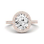 Columbine Moissanite Matching Band Only (does Not Include Engagement Ring)  For Ring With Oval Center rosegold