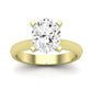 Senna Moissanite Matching Band Only ( Engagement Ring Not Included) For Ring With Oval Center yellowgold