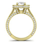 Buttercup Moissanite Matching Band Only (does Not Include Engagement Ring)  For Ring With Oval Center yellowgold