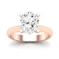 Senna Moissanite Matching Band Only ( Engagement Ring Not Included) For Ring With Oval Center rosegold