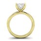 Baneberry Moissanite Matching Band Only (does Not Include Engagement Ring)  For Ring With Oval Center yellowgold