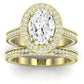 Buttercup Moissanite Matching Band Only (does Not Include Engagement Ring)  For Ring With Oval Center yellowgold