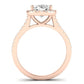 Silene Moissanite Matching Band Only ( Engagement Ring Not Included) For Ring With Oval Center rosegold