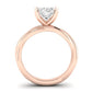 Baneberry Moissanite Matching Band Only (does Not Include Engagement Ring)  For Ring With Oval Center rosegold