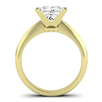 Senna Moissanite Matching Band Only (does Not Include Engagement Ring) For Ring With Princess Center yellowgold